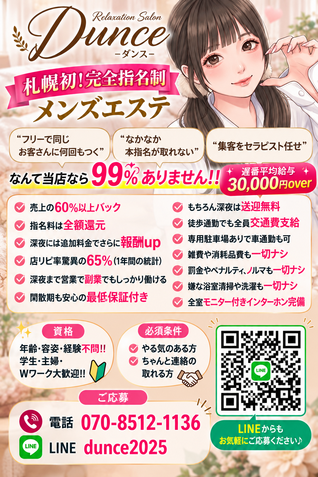 Relaxation salon Dunce 求人情報